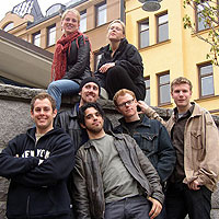 An image of Martin, Marika, Olof, Daniel, Maria, Magnus and Erik