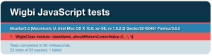 QUnit - Compact test result presentation