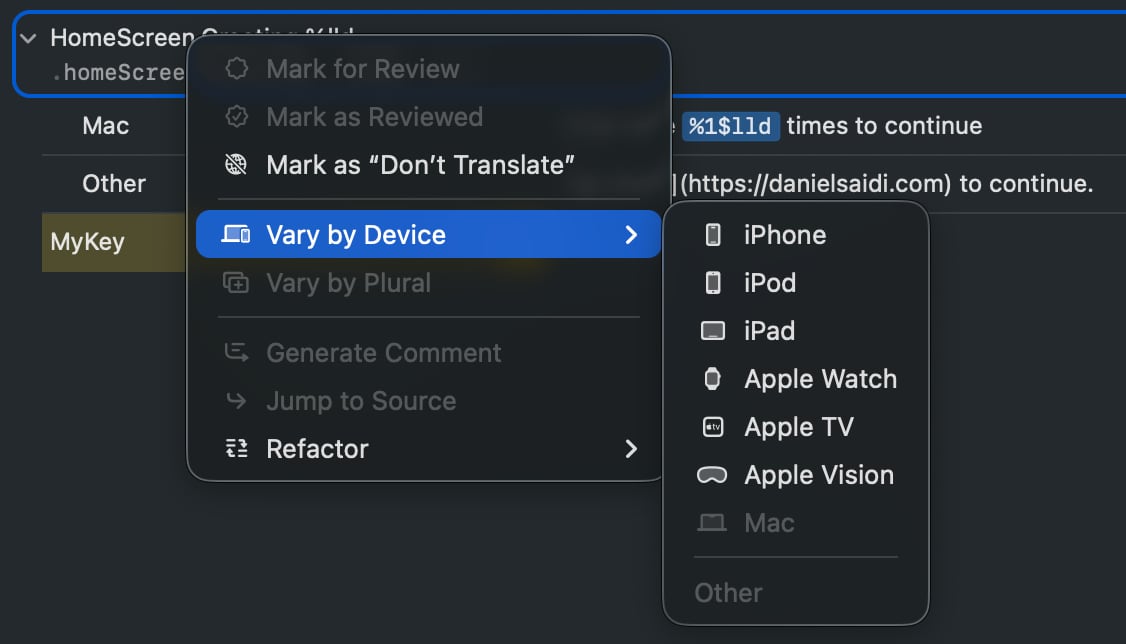 UI for Vary by Device