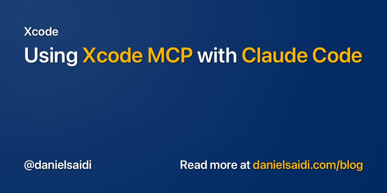 Claude Xcode Using Xcode MCP with Claude Code